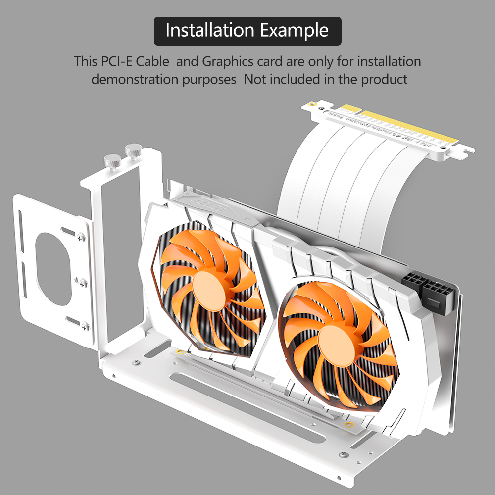 Buy cheap Vertical GPU Mount Bracket, 2 Slots Graphics Card Holder with Hardware, eGPU Dock, External GPU Docking Station , White from wholesalers