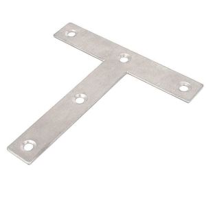 China Flat T-Shape Corner Brace Mending Plate 45*160*140mm Wood Construction Connector for Multipurpose on sale