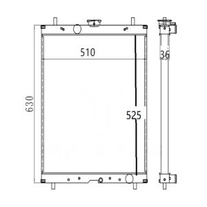 Buy cheap Excavator Water Tank EX70 Radiator For Excavator Factory Source from wholesalers