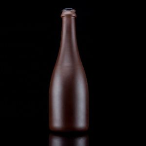 Buy cheap 500ml Champagne Bottle With Matte Finish Unique Design Copper Coated Glass product