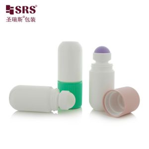 RPPA1-50ML Round Bottom PP Solid Color With Colorful Cap Customized No Leakage