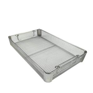 Buy cheap Stainless Steel Medical Sterilization Metal Mesh Basket With Locking Lid from wholesalers