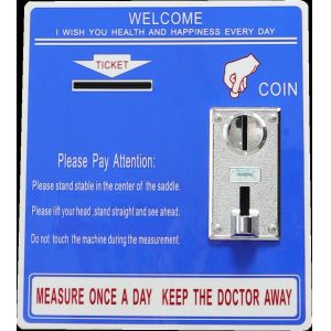 Buy cheap Vertical Digital Body Weight Machine , Weight Scale Vending Machine With Bmi Analysis from wholesalers