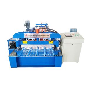 China Gear Boxes Drive System Roof Panel Roll Forming Machine on sale