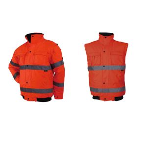 Buy cheap 5xl En471 Breathable Fluorescent Reflective Jacket Construction Bomber product