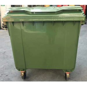 Plastic Garbage Can Waste Dustbin with Wheels Large Size 660L 1100L Bulk HDPE (