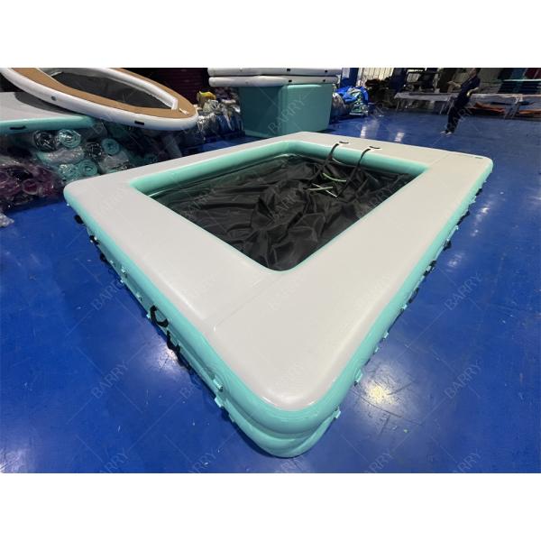 Buy cheap Durable Drop Stitch Portable Floating Ocean Sea Swimming Yacht Pool Inflatable Sea Pool With Anti Jellyfish Net from wholesalers