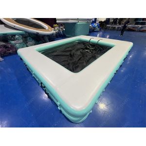 Buy cheap Durable Drop Stitch Portable Floating Ocean Sea Swimming Yacht Pool Inflatable Sea Pool With Anti Jellyfish Net from wholesalers