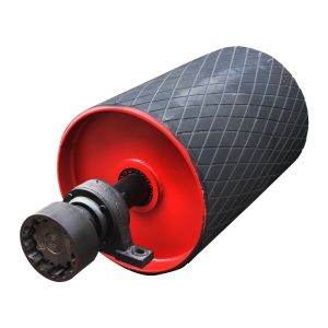 Ss Gb Rubber Lagging Belt Conveyor Drum Pulley For Conveyor System