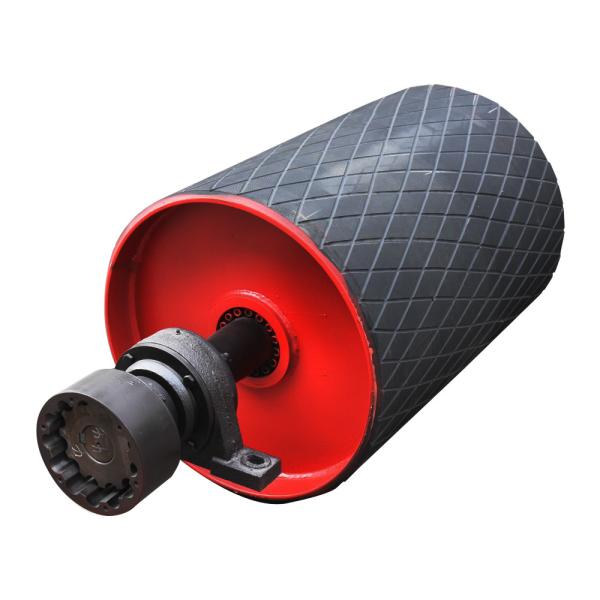 Ss Gb Rubber Lagging Belt Conveyor Drum Pulley For Conveyor System