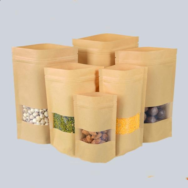 OEM See Through Pouches Compostable Biodegradable Bags For Food Packaging