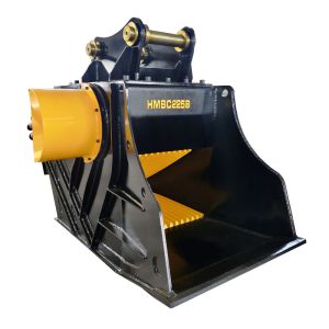 Buy cheap Rock Crush Excavator Attachments Concrete Crusher Bucket 20 Ton from wholesalers