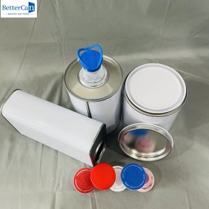 Buy cheap 1 Quart Car Paint Sets Empty Tin Cans 1liter Square Metal Packaging from wholesalers