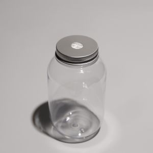 Customized Color Round BPA Free PET Plastic Bottles U shape with Screw On Lid