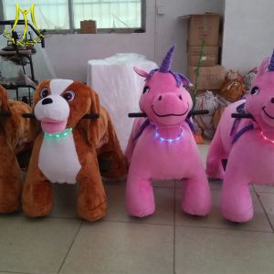 Hansel shopping mall kids token ride motorized unicorn ride unicorn scooters