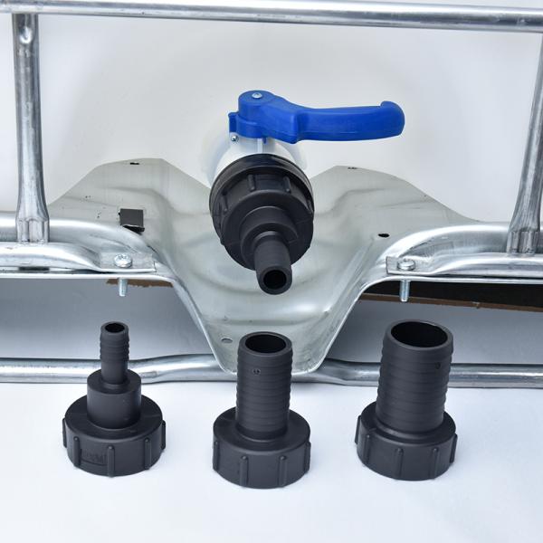 ODM Round Head Plastic Valve Accessories IBC Fitting Coarse Thread Adapter Connector