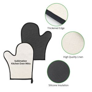 Customized Sublimation Oven Mitt Heat Gloves For Sublimation