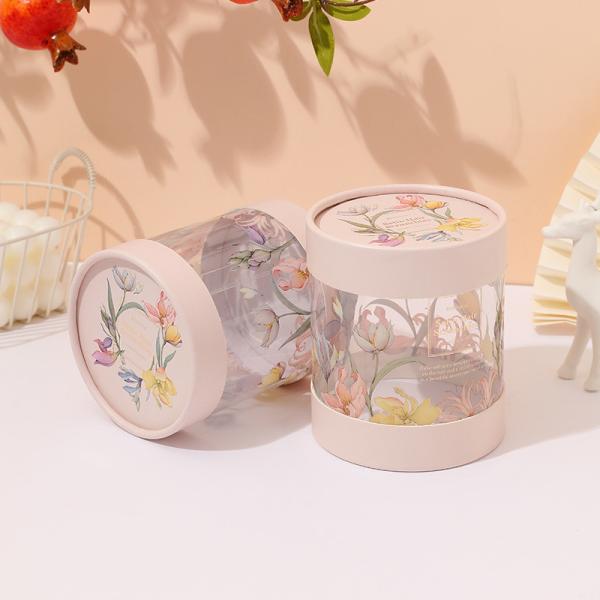 Buy cheap Christmas Flower Boxes With Cardboard Material And Acceptable Customized Velvet Round from wholesalers