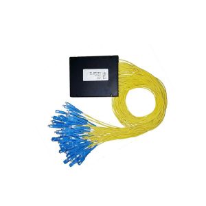 Buy cheap LC SC Connector PLC Fiber Optic Splitters 1x4 ABS Box Customized Fiber Length from wholesalers