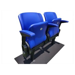 Buy cheap PLastic Floor Mounted Folding Stadium Chairs With Armrest from wholesalers