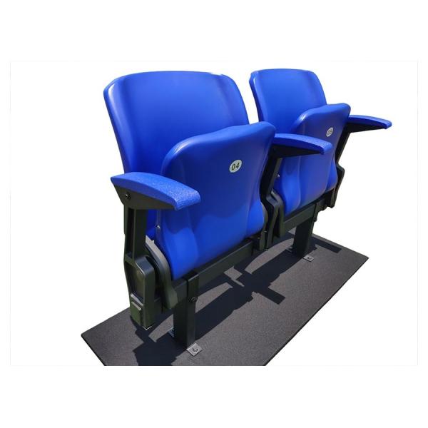Buy cheap PLastic Floor Mounted Folding Stadium Chairs With Armrest from wholesalers