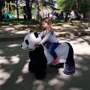 Buy cheap Hansel christmas motor panda ride on plush horse toy pony for kids and adults from wholesalers