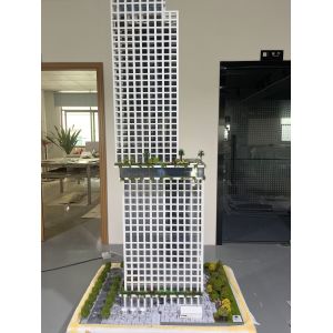 Buy cheap High Rise Office Building Model Architectural Scale Model Commercial Skyscraper Real Estate Urban Commercial Tower Modern Office from wholesalers