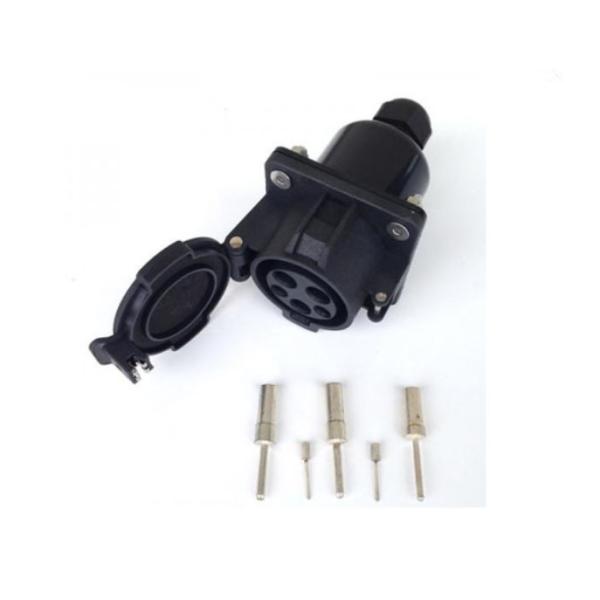 Quality Thermoplastic SAE J1772 Copper Alloy Type 1 EV Socket 250V 32A for sale