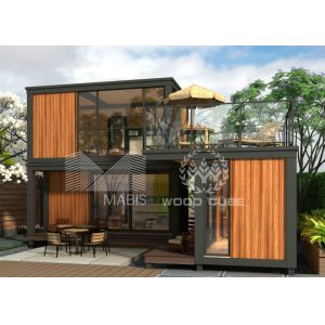 Buy cheap Prefabricated Container Coffee Shop Light Steel Structure Long Life Time from wholesalers