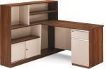 Buy cheap E0 / E1 Board Wooden Computer Table 1.5M With File Storage Cabinet from wholesalers