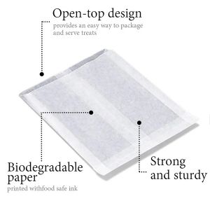 Food Grade Biodegradable Glassine Paper Bag Self Adhesive Seal