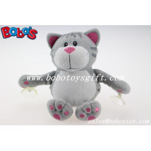 Buy cheap Customized Stuffed Grey Cat Animal With Plastic Suction Cups from wholesalers
