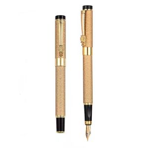 China 2022 Business Gift Metal Frosted Pole Pen 0.5 Iridium Ink Bag Pen for Writing Design on sale