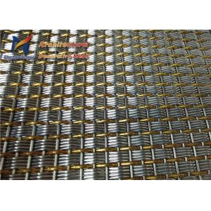 Buy cheap Antique Brass Opaque Wire Facade Mesh Electrolytic Polishing 6.7mm from wholesalers