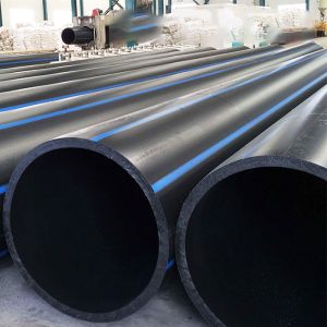 Buy cheap 14001 Certified HDPE Water Supply Pipes with Blue Stripe from wholesalers