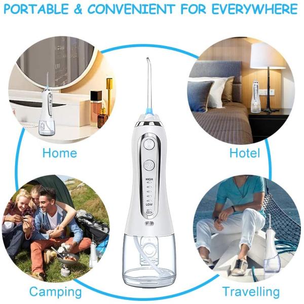 5V Rechargeable Water Flosser , Oral Hygiene Irrigator With 0.3L Tank