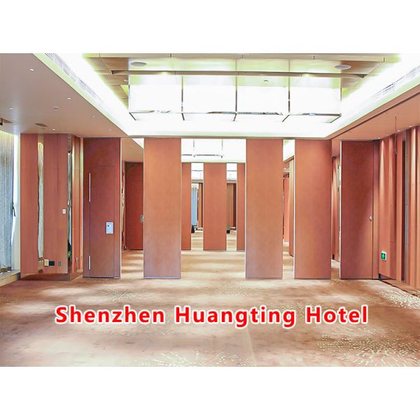 Buy cheap Customizable Wooden Partition Wall with Max 42dB Sound Insulation and 304 Stainless Steel Heavy-Duty Rollers from wholesalers