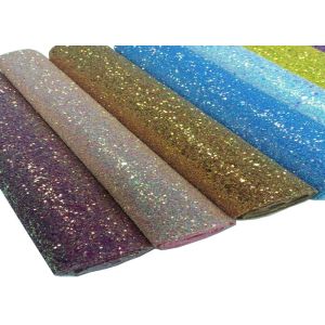 Buy cheap Chunky Glitter Fabric Mini Roll  Grade 3 Chunky Glitter Vinyl Fabric Roll For Wallpaper,Table Runner,Hair Bow DIY from wholesalers