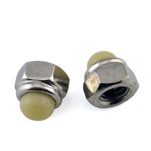 Buy cheap Polished Finish Nylon Insert Hex Domed Cap Nuts With Nickel Plated Coating from wholesalers