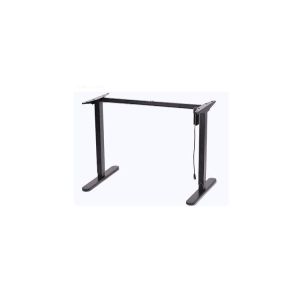 60-72 Inch Black Wooden Recording Studio Table Workstation with Electric Height