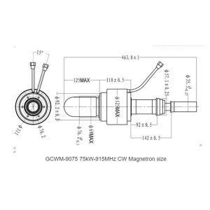 Buy cheap 75kW 915MHz CW Magnetron Microwave Heating Sintering Thawing from wholesalers