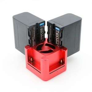 Alvins 4 Slot NP-F Battery Supper Fast Charger to USB C 100W with Freeze Fan for