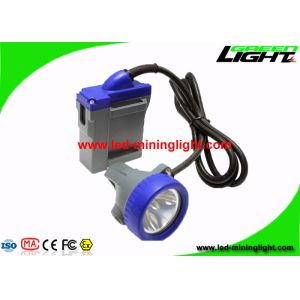 Shock Resistant Miners Cap Lamp 10000 Lux With Cable 1.4m / 1.6m