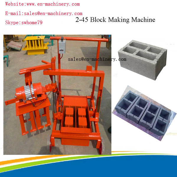 Buy cheap Portable Brick Making Machine Block Forming Machine with Moulds Movable 2-45 new type from wholesalers