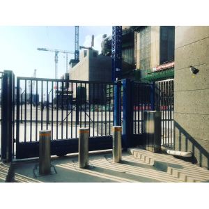 6mm Thickness IP68 Rated Rising Security Bollards Retractable For Remote Control
