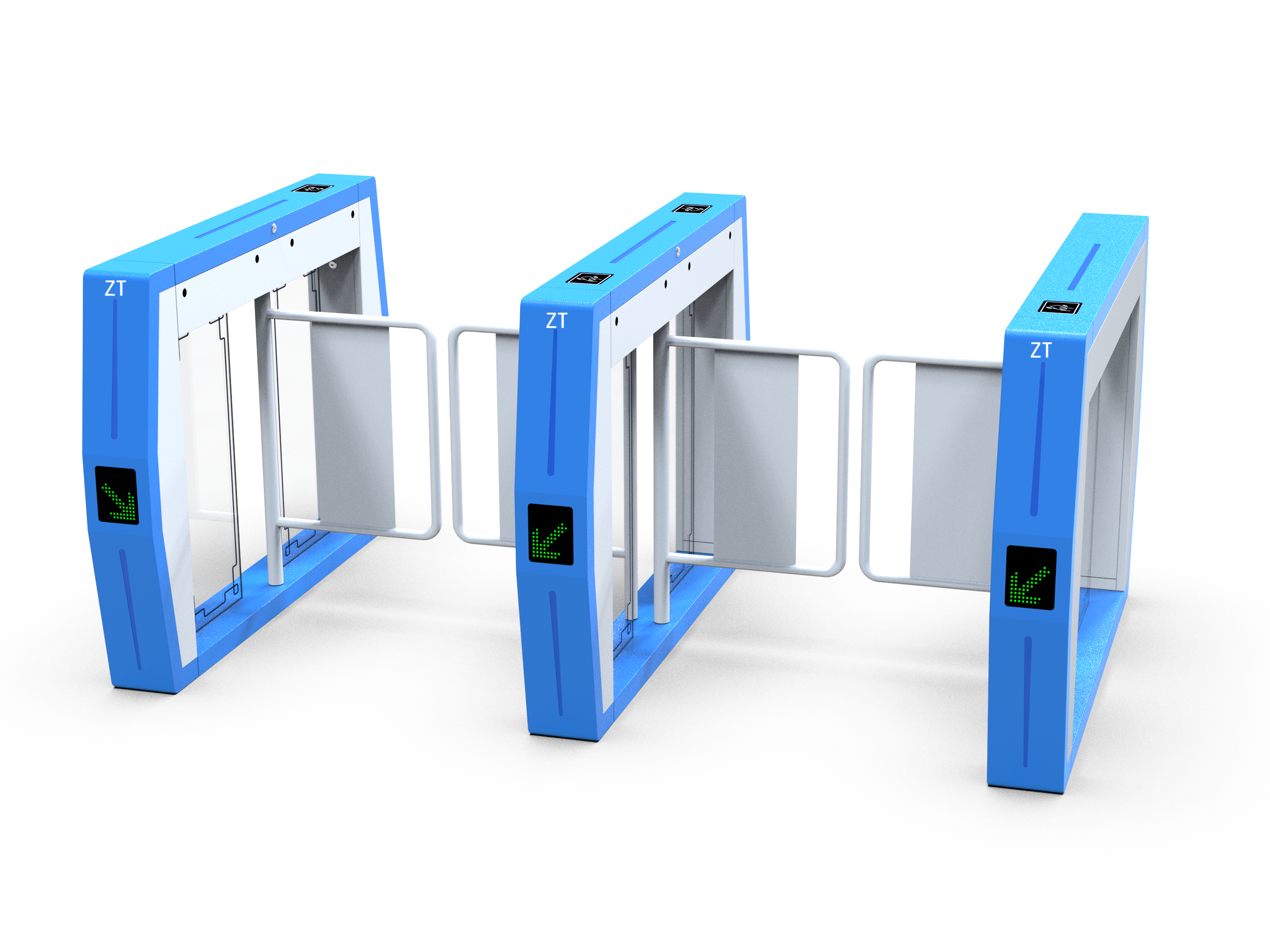 Buy cheap 0.8s Fast Passage Swing Turnstile Gate with 99.9% Accurate Recognition and 360° Safety Protection from wholesalers