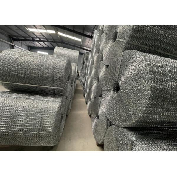 Quality Hot Dipped Galvanized Pipeline Coating 8Lines Wire Welded Metal Mesh For Offshore Gas Pipeline for sale