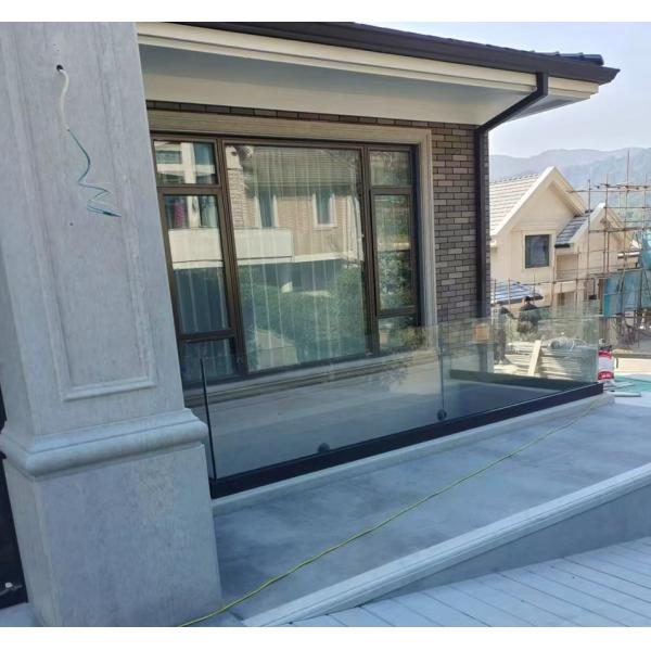 Quality Customizable Aluminum U Channel Glass Railing with Anti-Rust Anti-Corrosion and Flexible Installation for Modern Outdoor Fences for sale