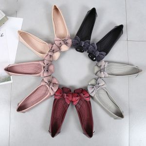 Buy cheap Square Toe Flat Heeled Shoes Ballerina Foldable With Big Bow from wholesalers