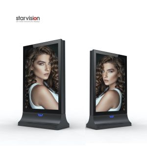 Galvanized Steel Powder Coating 100w City Light Poster Vertical Scrolling Poster